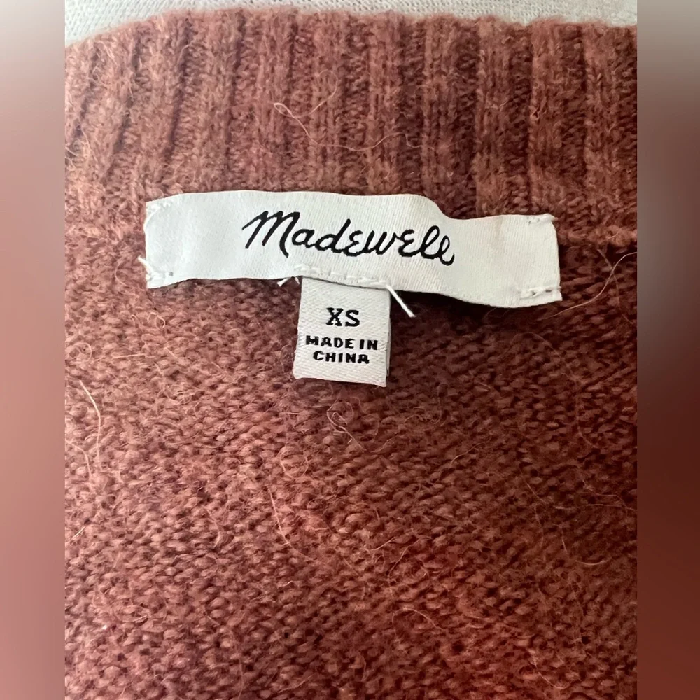 Madewell Tan Brown Colorblock Women's XS Sweater Super Soft‎ Boho Casual